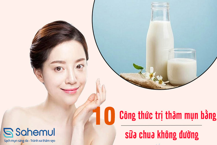 10 công thức trị thâm mụn bằng sữa tươi không đường