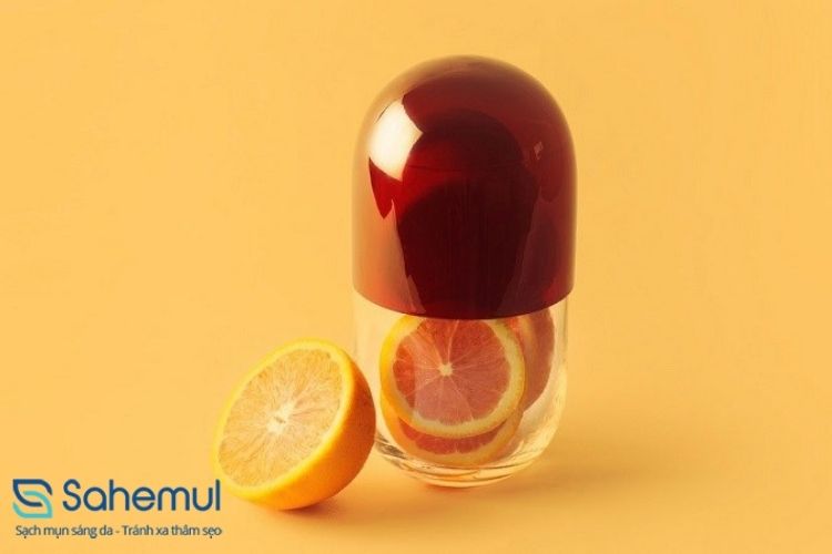 Cách trị mụn thâm cho da dầu bằng vitamin C 1